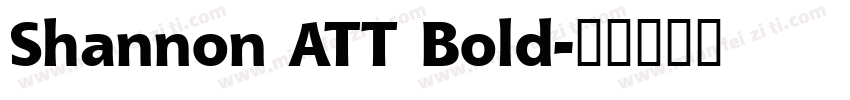 Shannon ATT Bold字体转换